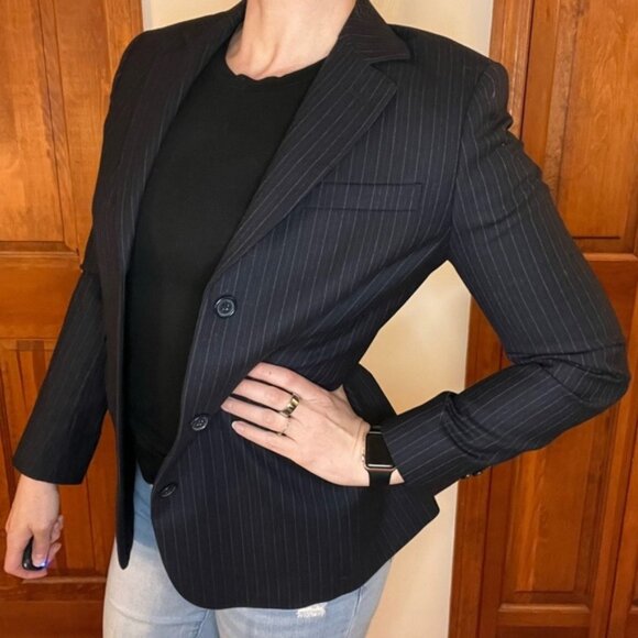 Brooks Brothers Black Blazer Tailored Wool-Blend Sport Coat - Picture 1 of 9